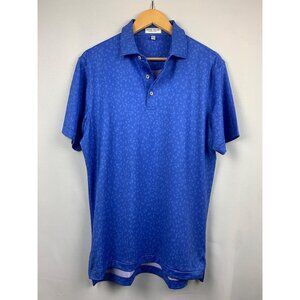 Peter Millar Summer Comfort Blue Polo Shirt S